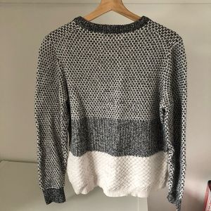 Grayscale Large Knit Sweater